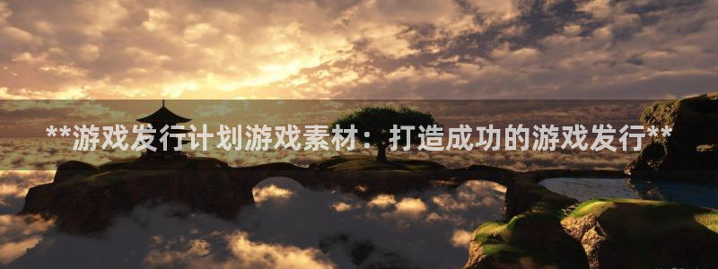 天辰平台李 411O31 平台：**游戏发行计划游戏素材：打造成功的游戏发行**